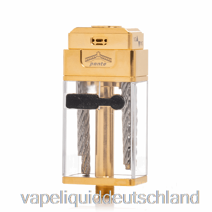 Orca Vape X Mrjustright1 Ponte XL RTA Stubby Tank Gold Vape Liquid